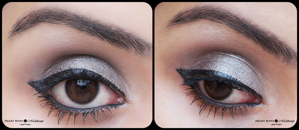 Oriflame Giordani Black Liquid Eye Liner Review, Swatch & Eyemakeup: Black Wing Eyeliner