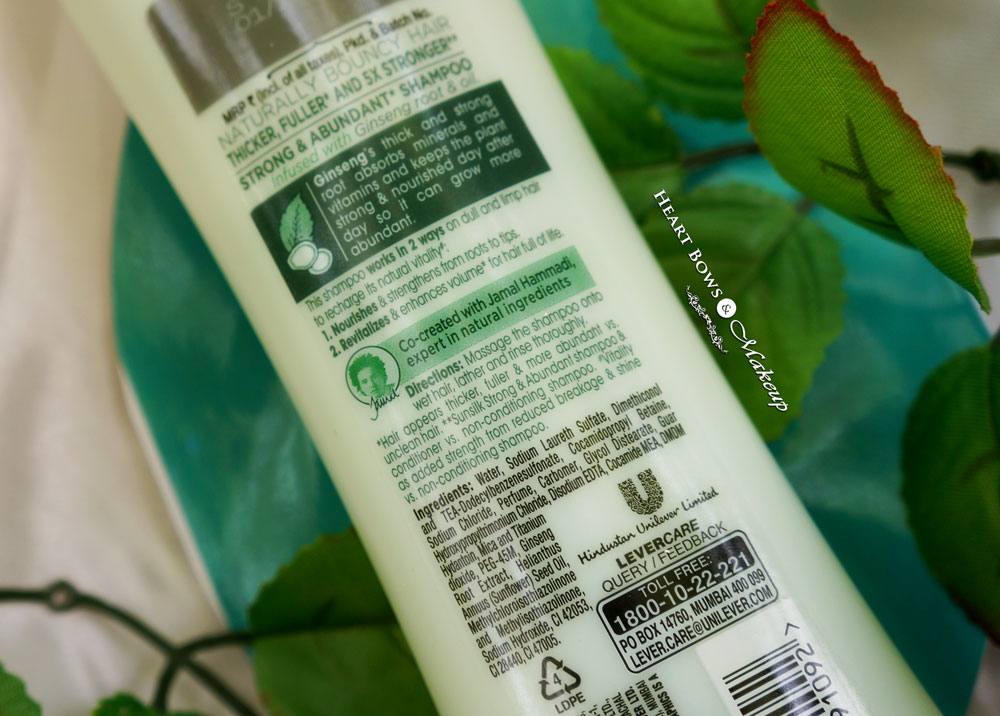 Sunsilk Natural Recharge Shampoo Review & Ingredients