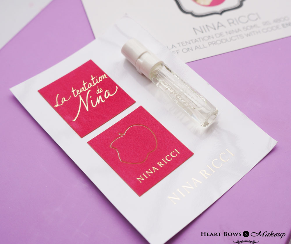 My Envy Box June Review & Product: Nina Ricci La Tentation De Nina Perfume