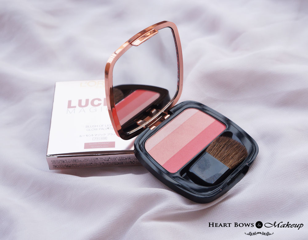 L'Oreal Lucent Magique Blush Blushing Kiss Review  & Swatches