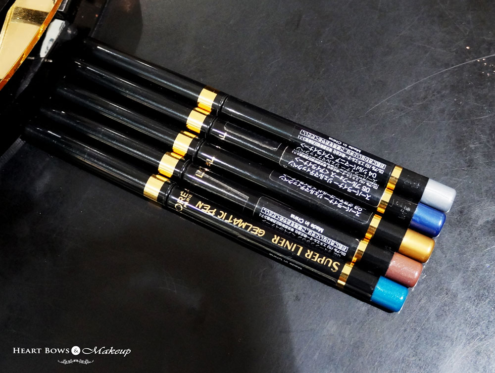 L'Oreal Super Liner Gelmatic Pencil Swatches, Review & Buy Online India