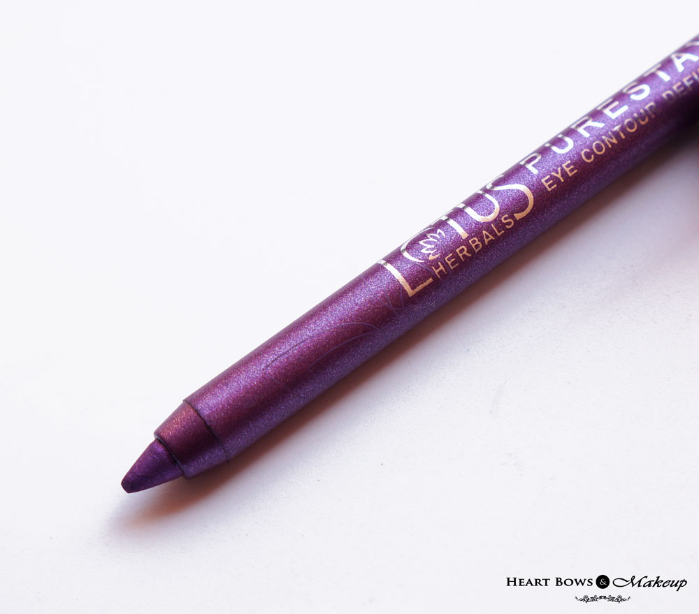 Lotus Colored Eyepencil Royal Orchid Review & Swatches