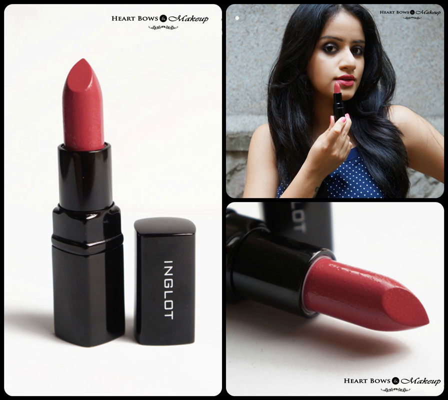 Inglot Matte Lipstick 425 Review Swatches & Price India