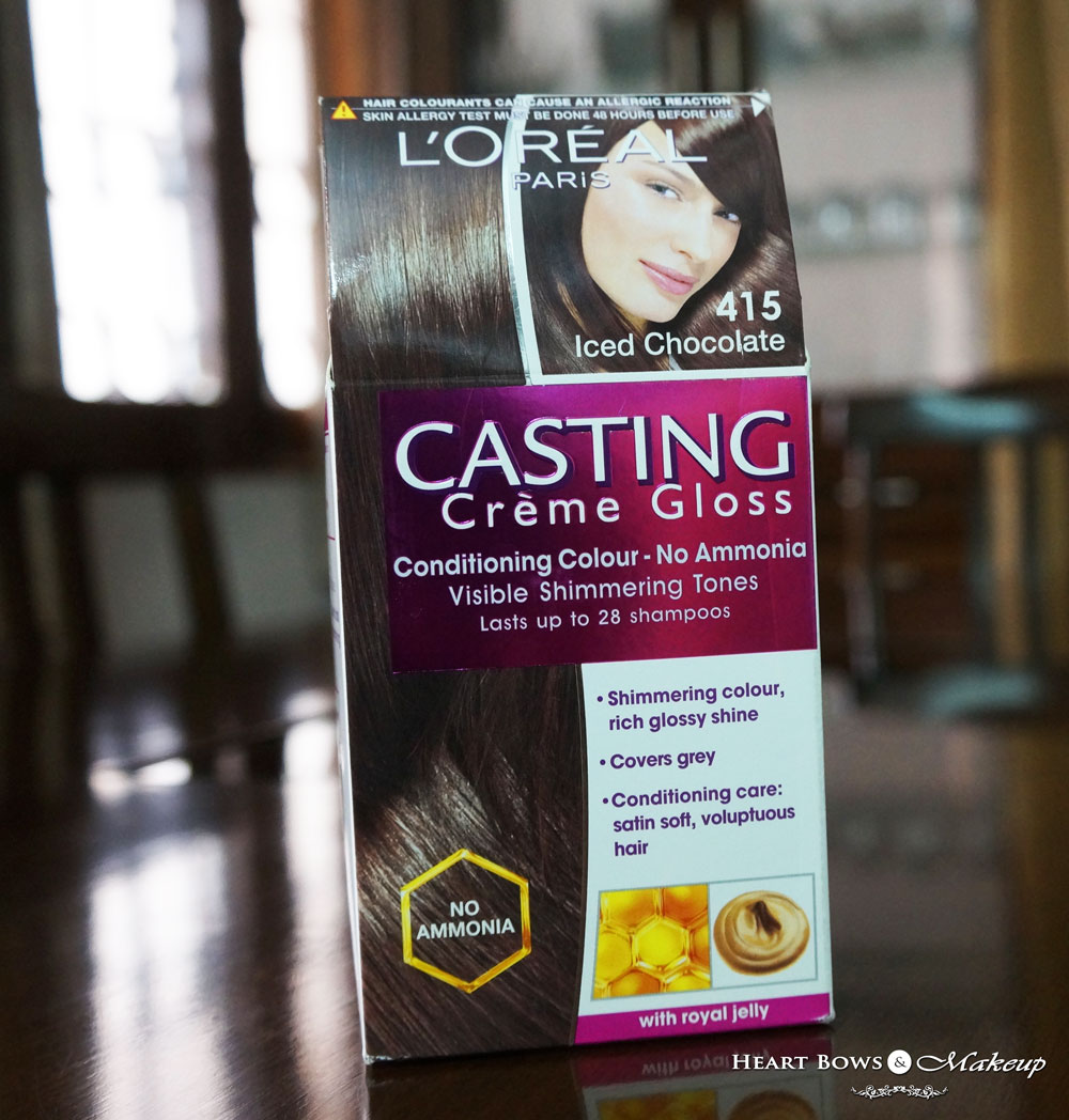How To Colour Hair At Home/Tutorial: L'Oreal Casting Creme Gloss Iced Chocolate Review