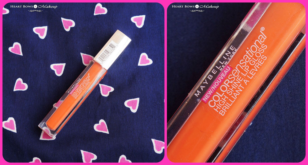 Maybelline InstaGlam Box Celebration Of Bonds: Maybelline Colorsensational High Shine Gloss Captivating Coral Review & Swatches