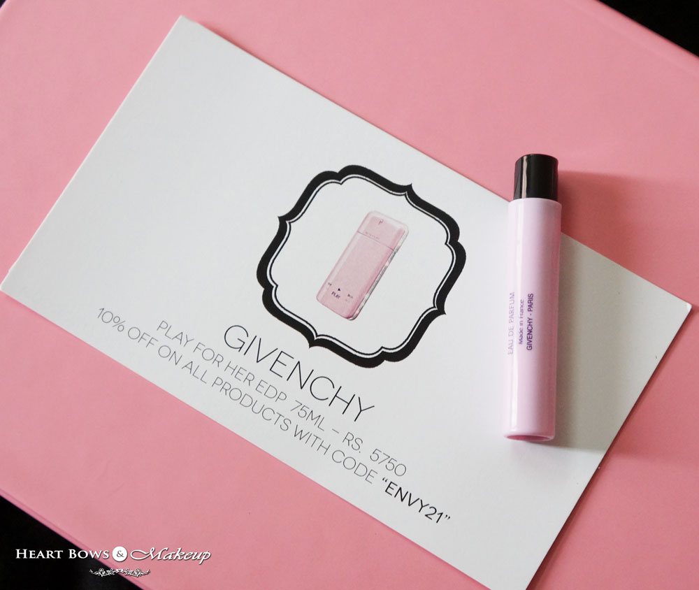 My Envy Box August Review: Givenchy Play For Her