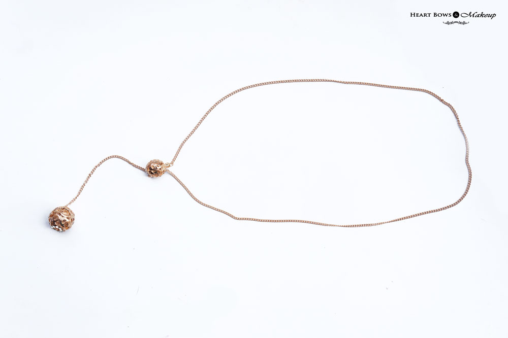 ZOTIQQ Fashionista September Jewellery Box Review: Delicate Globe Necklace