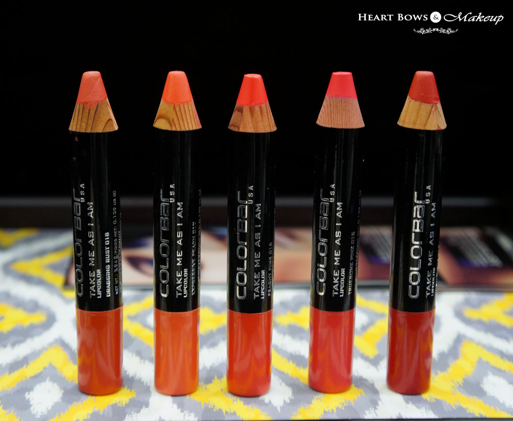  Colorbar Take Me As I Am Lip Crayon Review, Swatches & Price