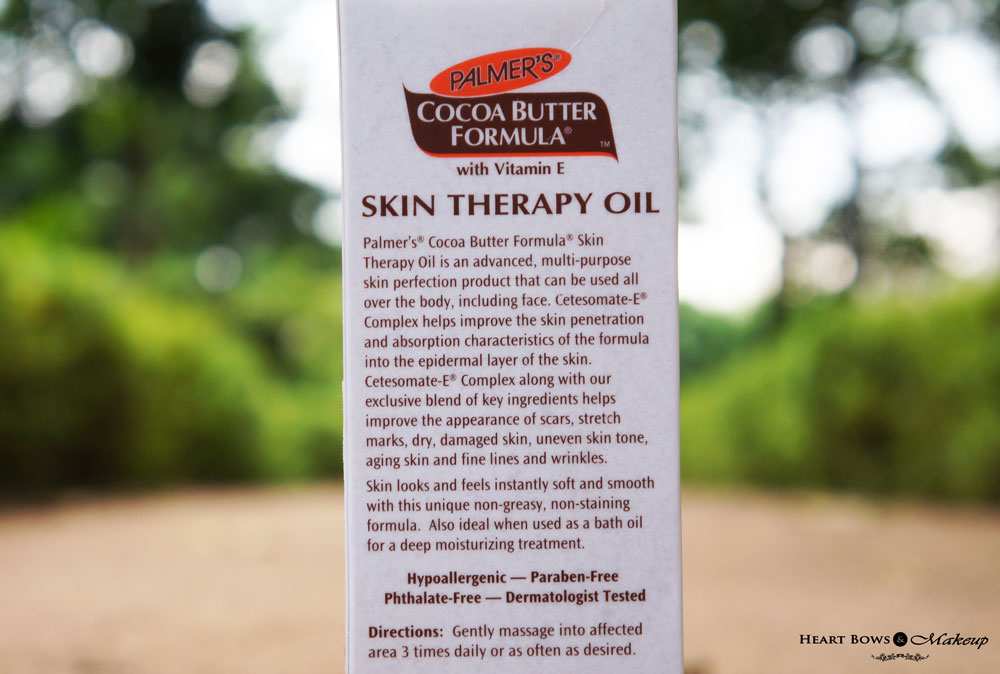 Palmer's Cocoa Butter Formula Skin Therapy Oil Review 