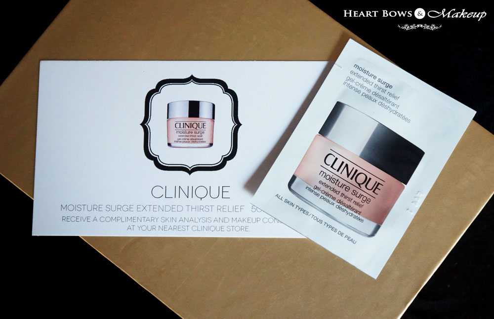 My Envy Box October Review & Products: Clinique Moisture Surge Extended Thirst Relief
