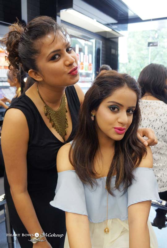 Colorbar Blogger Meet: Makeover by the lovely Elizabeth AKA the pout queen ;)