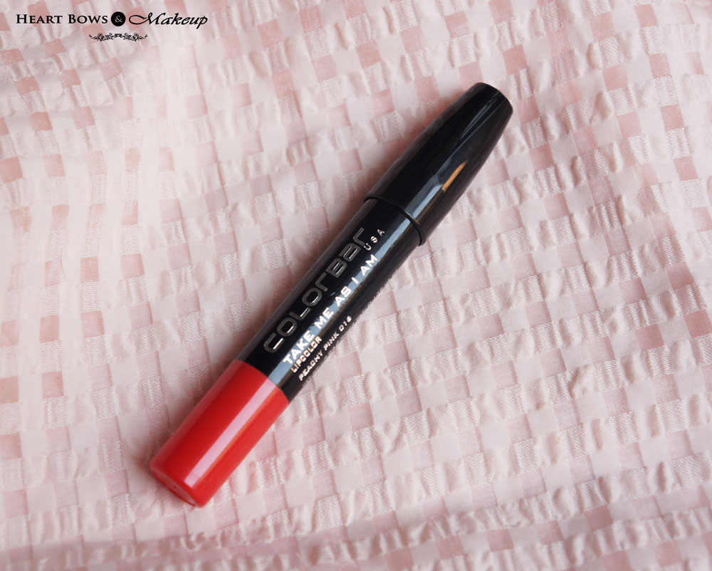 =Colorbar Take Me As I Am Lip Color Peachy Pink Review, Swatches, Price & Buy Online India