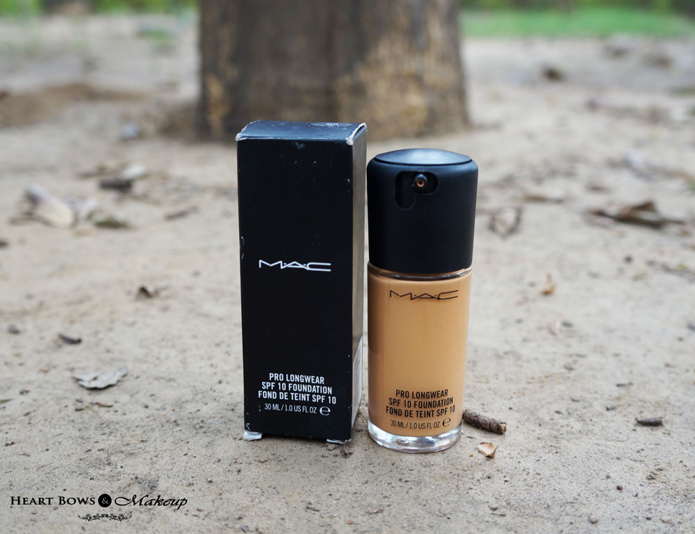 MAC Pro Longwear Foundation NC 30 Review & Swatches - Best Foundation in India For Combination To Oily Skintype