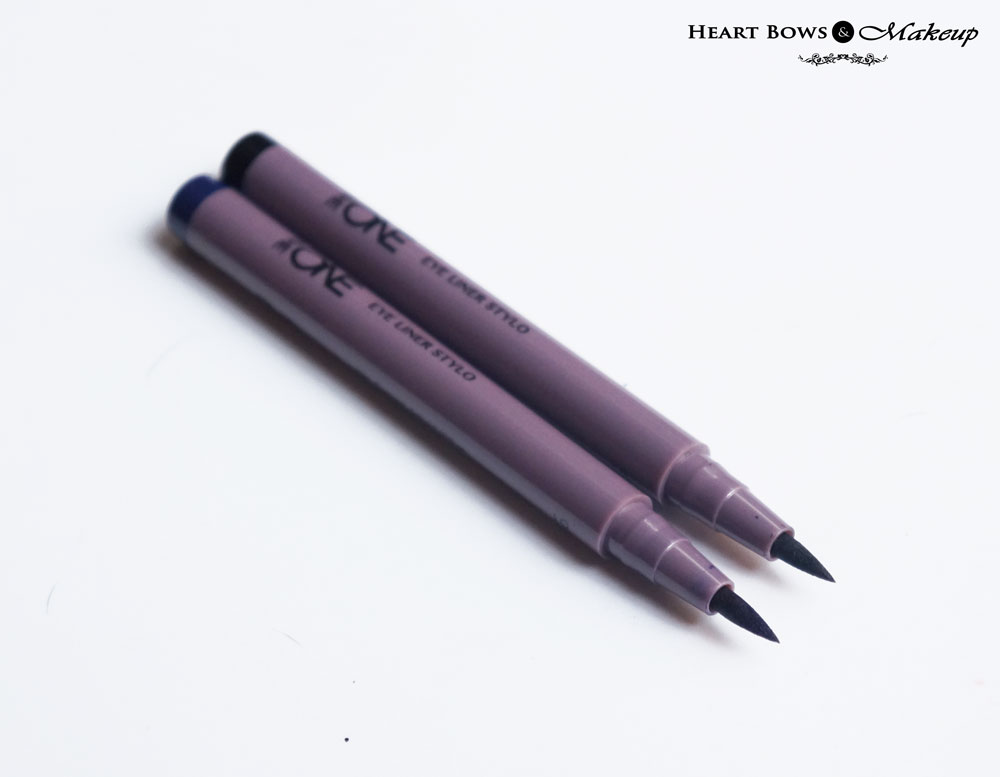 Oriflame The ONE Eye Liner Stylo Black & Blue Review & Swatches