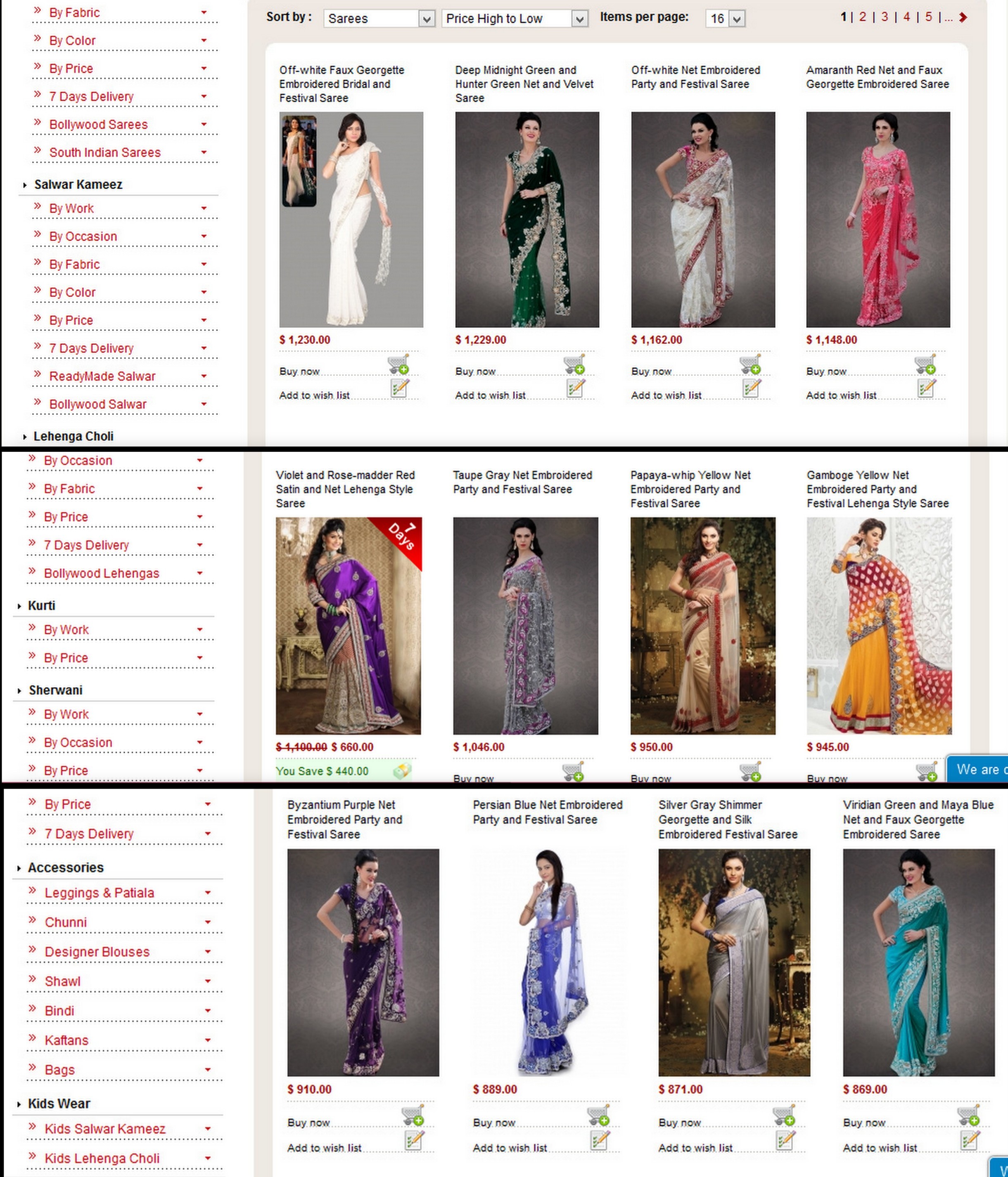 Sareez.com Website Review & Saree Collection