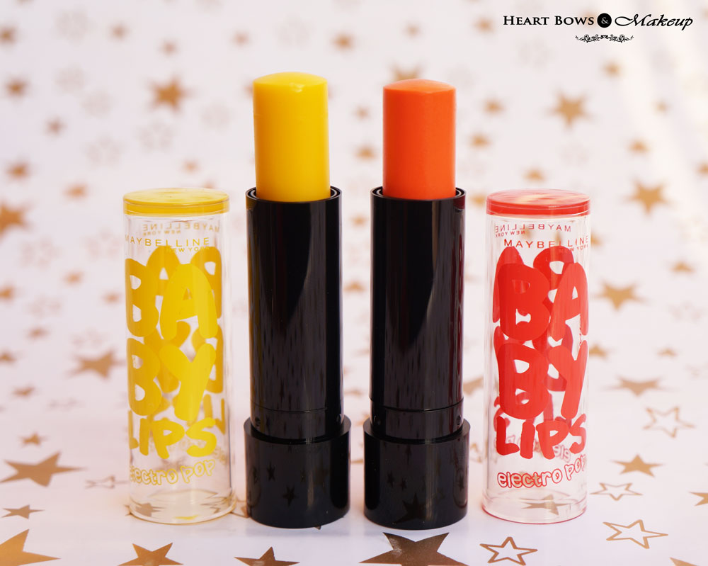 New Maybelline Electro Pop Baby Lips Review, Swatches & Price India