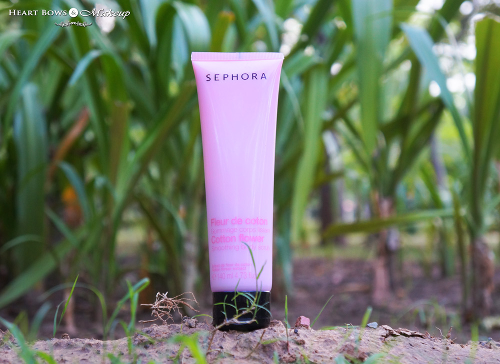 Sephora Smoothing Body Scrub Cotton Flower Review - Heart Bows & Makeup