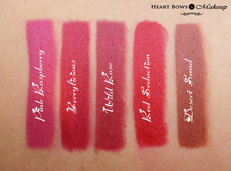 Oriflame The ONE Matte Lipstick Swatches & Shades