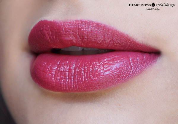 Oriflame The ONE Matte Lipstick Wild Rose Lip Swatches & Review