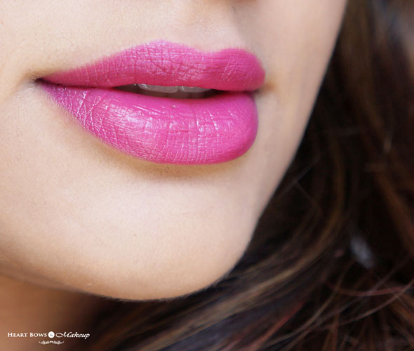 Oriflame The ONE Matte Lipstick Pink Raspberry Lip Swatches & Review