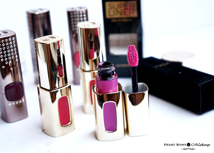 Cannes Makeup Collection: L'Oreal Paris Extraordinaire Lip Glosses Swatches & Review