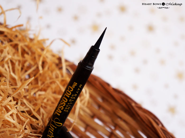 Maybelline The Colossal Liner Review &amp; Swatches: Best Liquid Eyeliner for Beginners