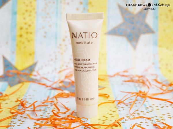 My Envy Box June 2015 Samples: Natio Meditate Hand Cream