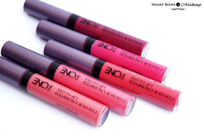 Oriflame The ONE Colour Unlimited Lip Gloss Shades, Swatches & Review