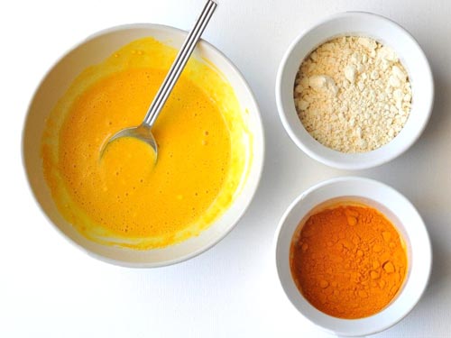 Besan and turmeric face pack