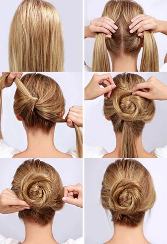 Easy Bun Hairstyle Tutorials For The Summers: Top 10! - Heart Bows & Makeup