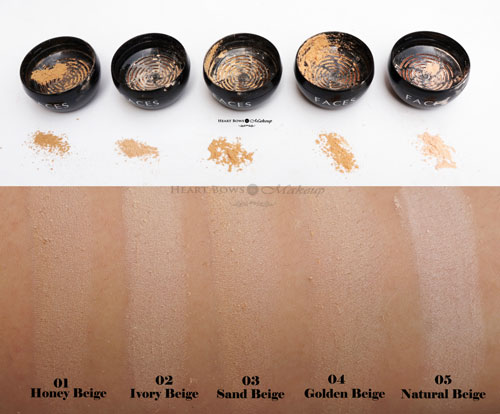 Maybelline Mineral Power Foundation Color Chart