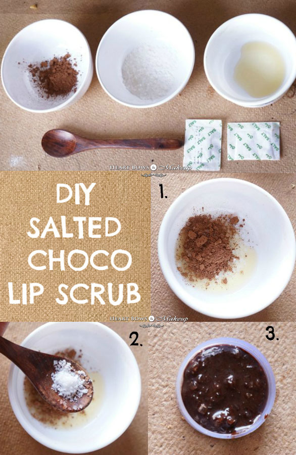 Best DIY Lip Scrub For Dry Chapped Lips Chocolate Flavour