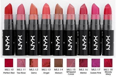 Best NYX Matte Lipsticks Shades For Fair Dark Skin