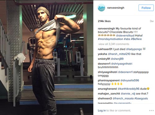 Hot Ranveer Singh Abs Pictures