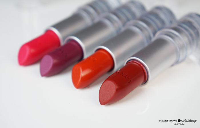New Lakme Matte Lipstick Shades Review Buy Online
