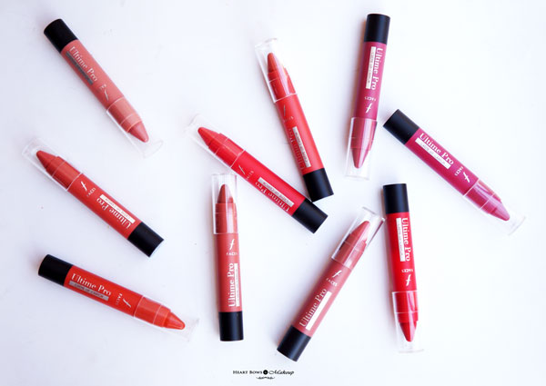 Faces Cosmetics Creme Lip Crayon Review Swatches