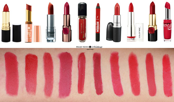 10 Best Matte Red Lipsticks In India: Review, Swatches & Prices - Heart  Bows & Makeup