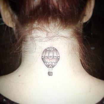 Hot Air Balloons Pastel Kawaii Temporary Tattoo  PAPERSELF