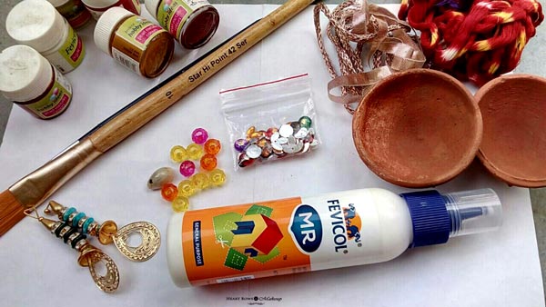 How To Make Decorative Diyas At Home Diwali Diy