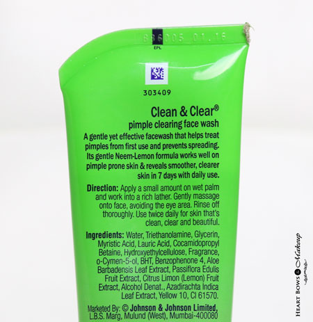 New Clean Clear Pimple Clearing Face Wash Review Price India