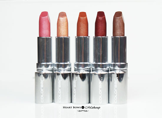 New Colorbar Diamond Shine Lipsticks Review Shades Swatches