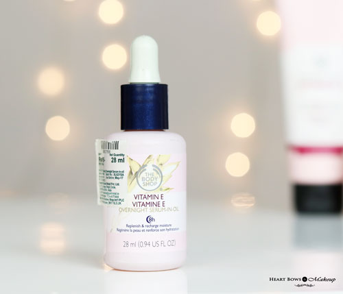 The Body Shop Vitamin E Overnight Serum Oil Review Price Buy Online India