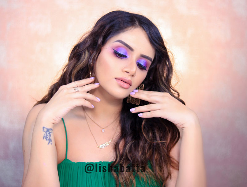 Dramatic Purple Eyemakeup Tutorial Indian Beauty Blogger